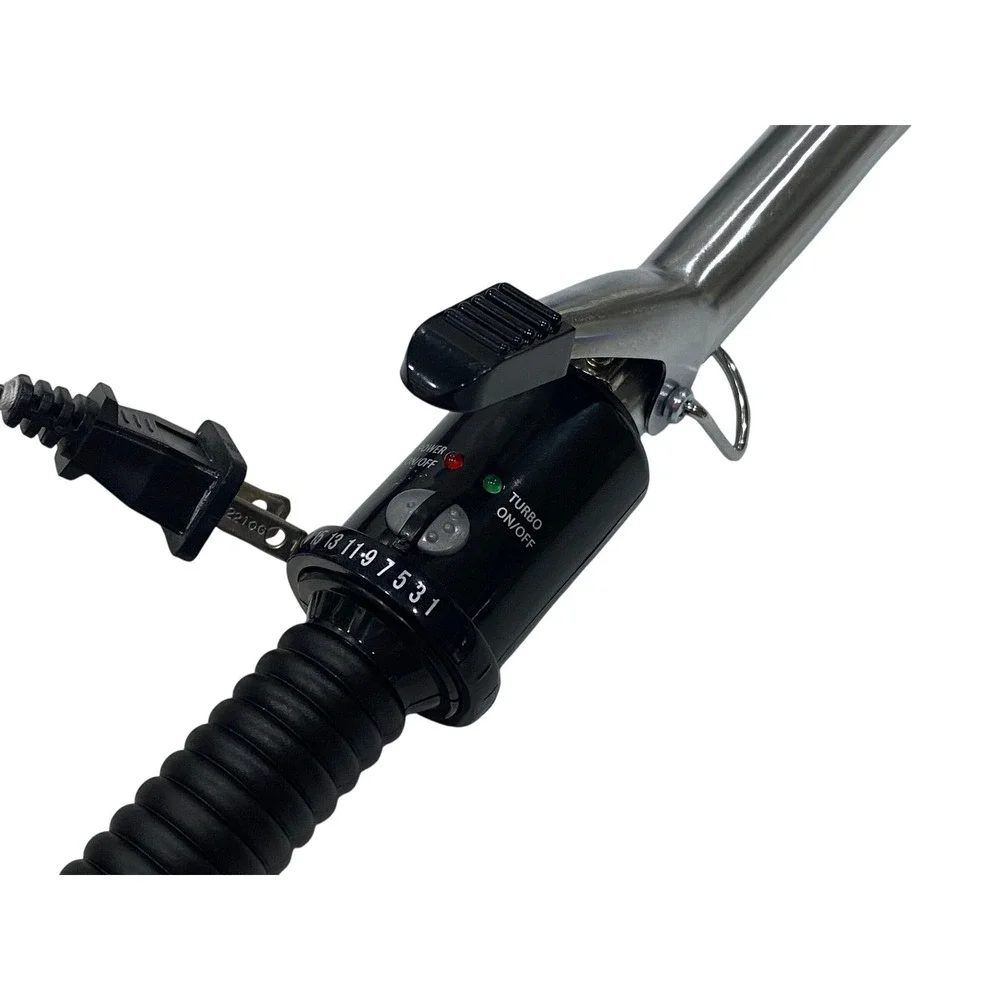 Conair Instant Heat 3/4 Inch Curling Iron Black Silver CD81 Turbo Heat Boost